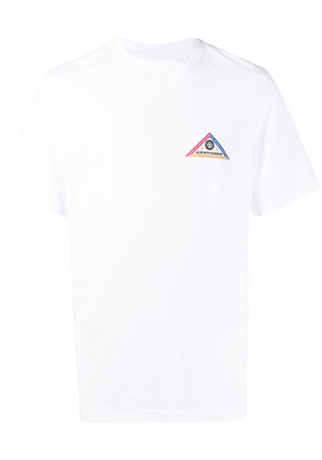 White logo-print T-shirt - men  MARTINE ROSE | MRSS22603JWWHT